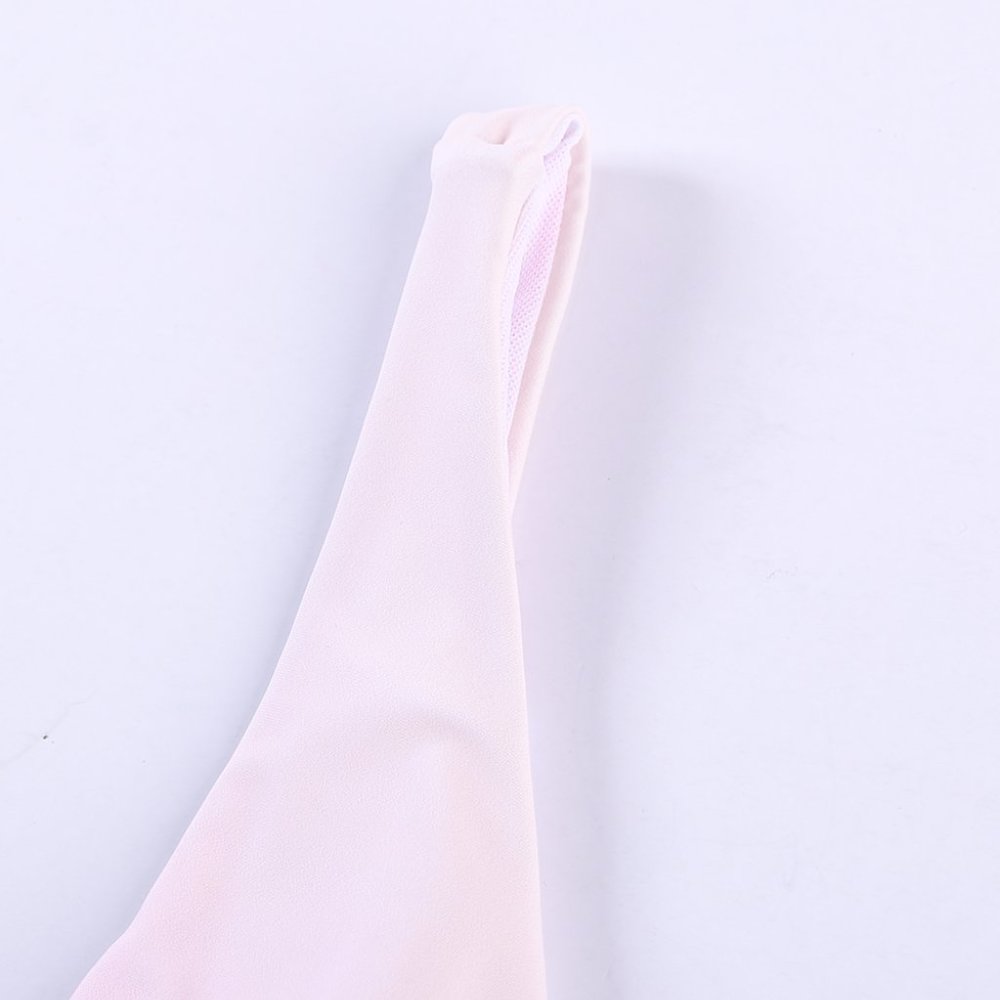 Pink Ombre Drawstring Ruched Sides Backless Monoki - Picture 9 of 16